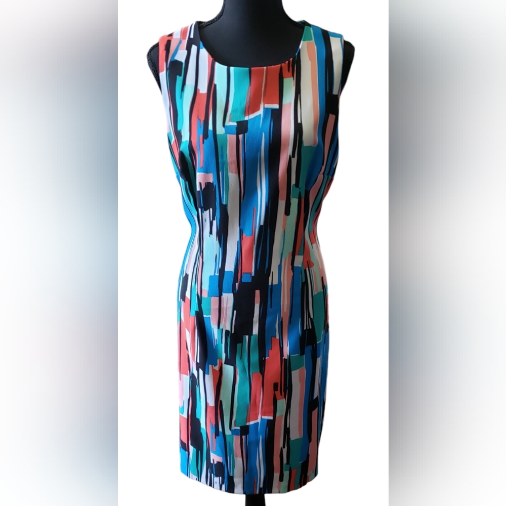 Ronni Nicole Sleeveless Geometric Dress EUC